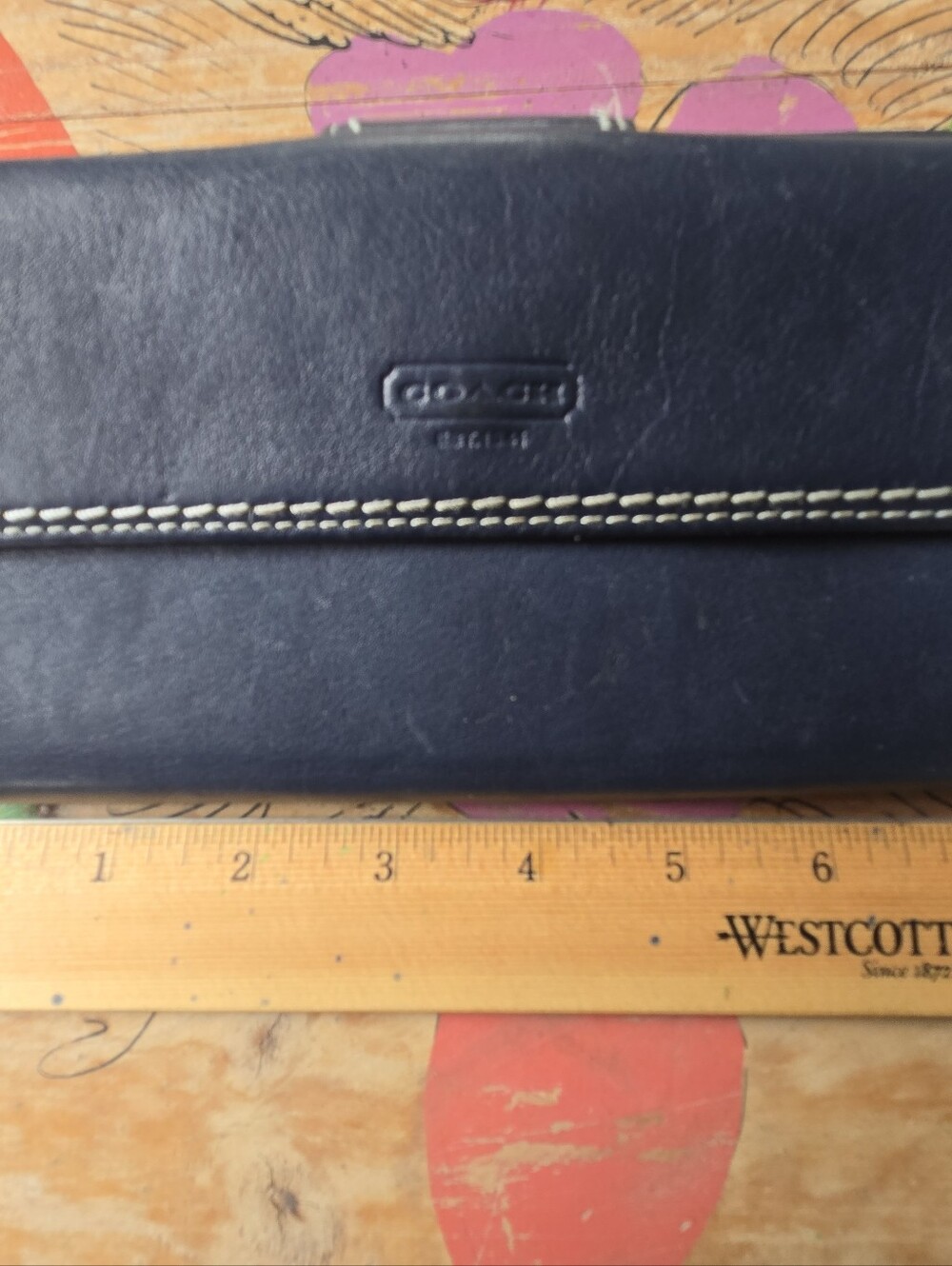 Navy Coach Wallet